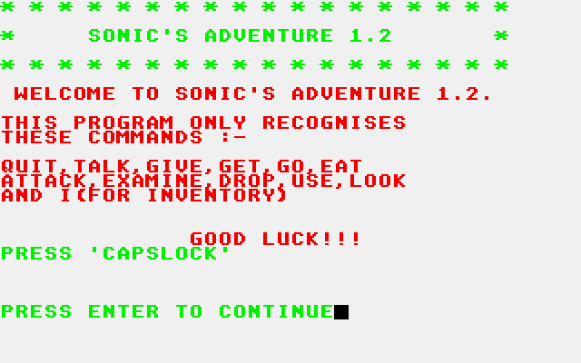 Sonic's Adventure atari screenshot